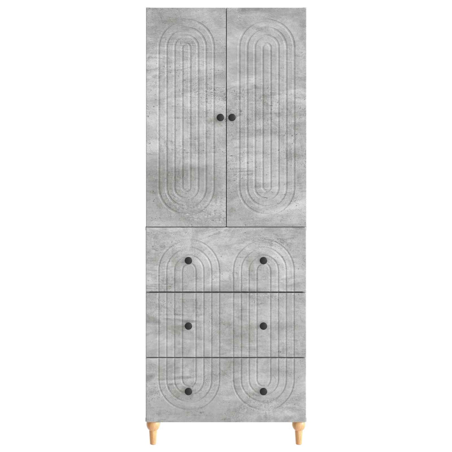 Skab Sæt 2 pcs 66 x 34,5 x 90 cm Konstrueret træ
