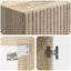 Skab Sæt 2 pcs 66 x 34,5 x 90 cm Konstrueret træ