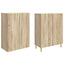 Skab Sæt 2 pcs 66 x 34,5 x 90 cm Konstrueret træ