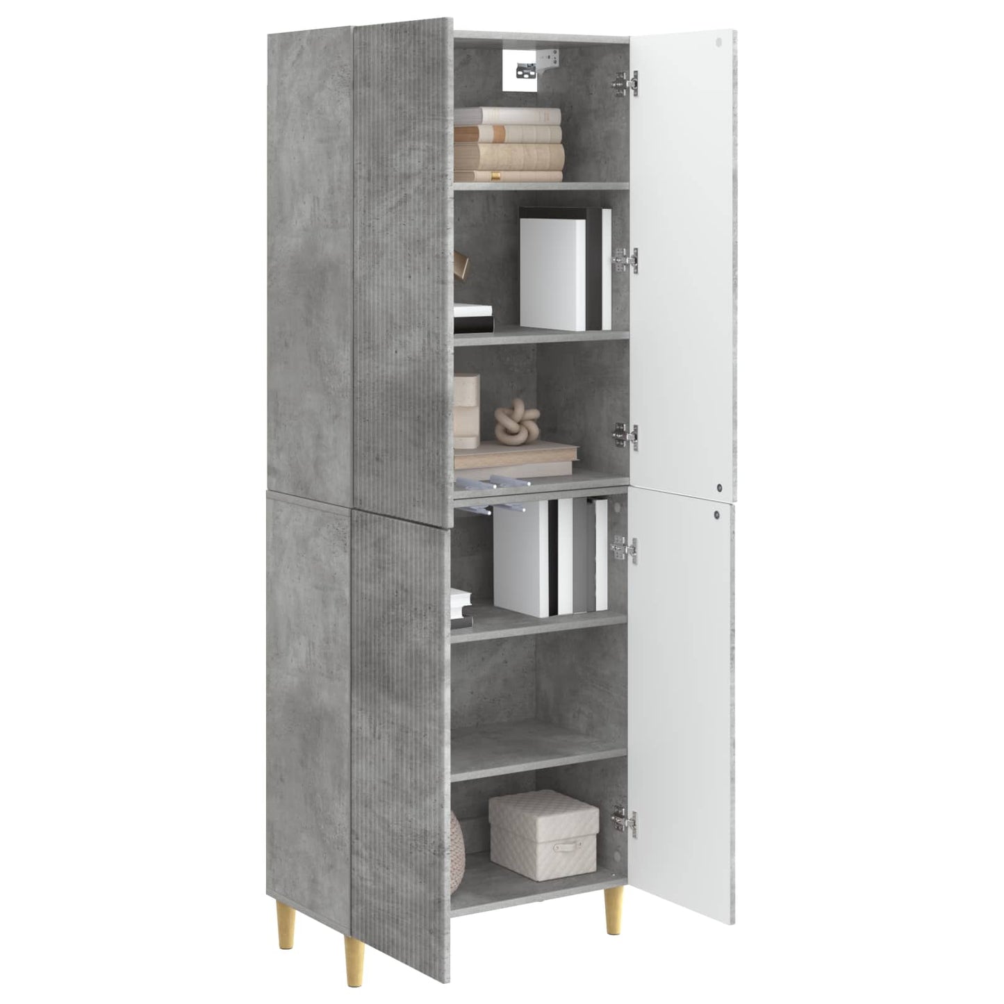 Skab Sæt 2 pcs 66 x 34,5 x 90 cm Konstrueret træ