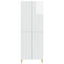 Skab Sæt 2 pcs Hvid højglans 66 x 34,5 x 90 cm Konstrueret træ