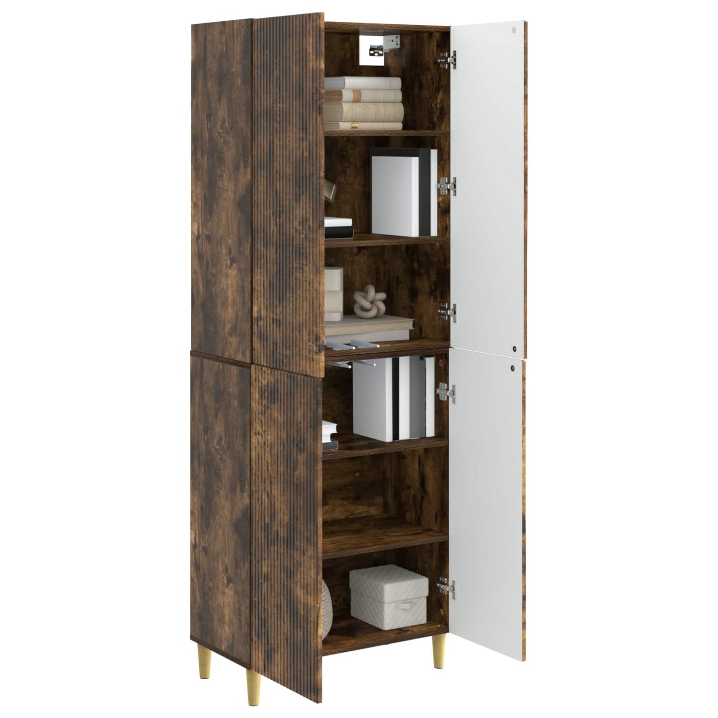 Skab Sæt 2 pcs 66 x 34,5 x 90 cm Konstrueret træ