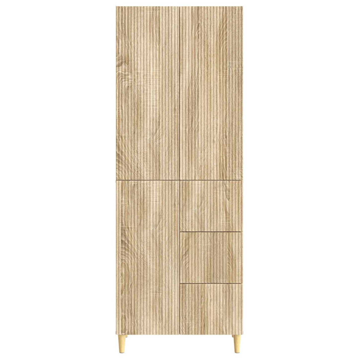 Skab Sæt 2 pcs 66 x 34,5 x 90 cm Konstrueret træ