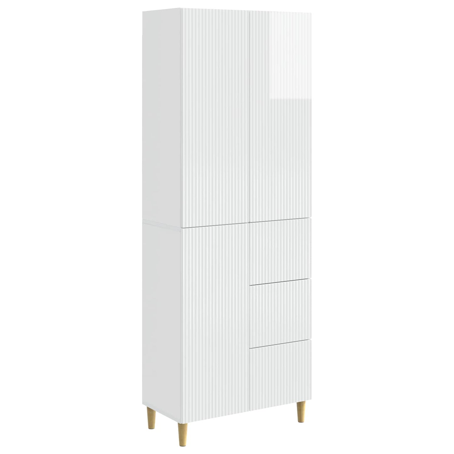 Skab Sæt 2 pcs 66 x 34,5 x 90 cm Konstrueret træ