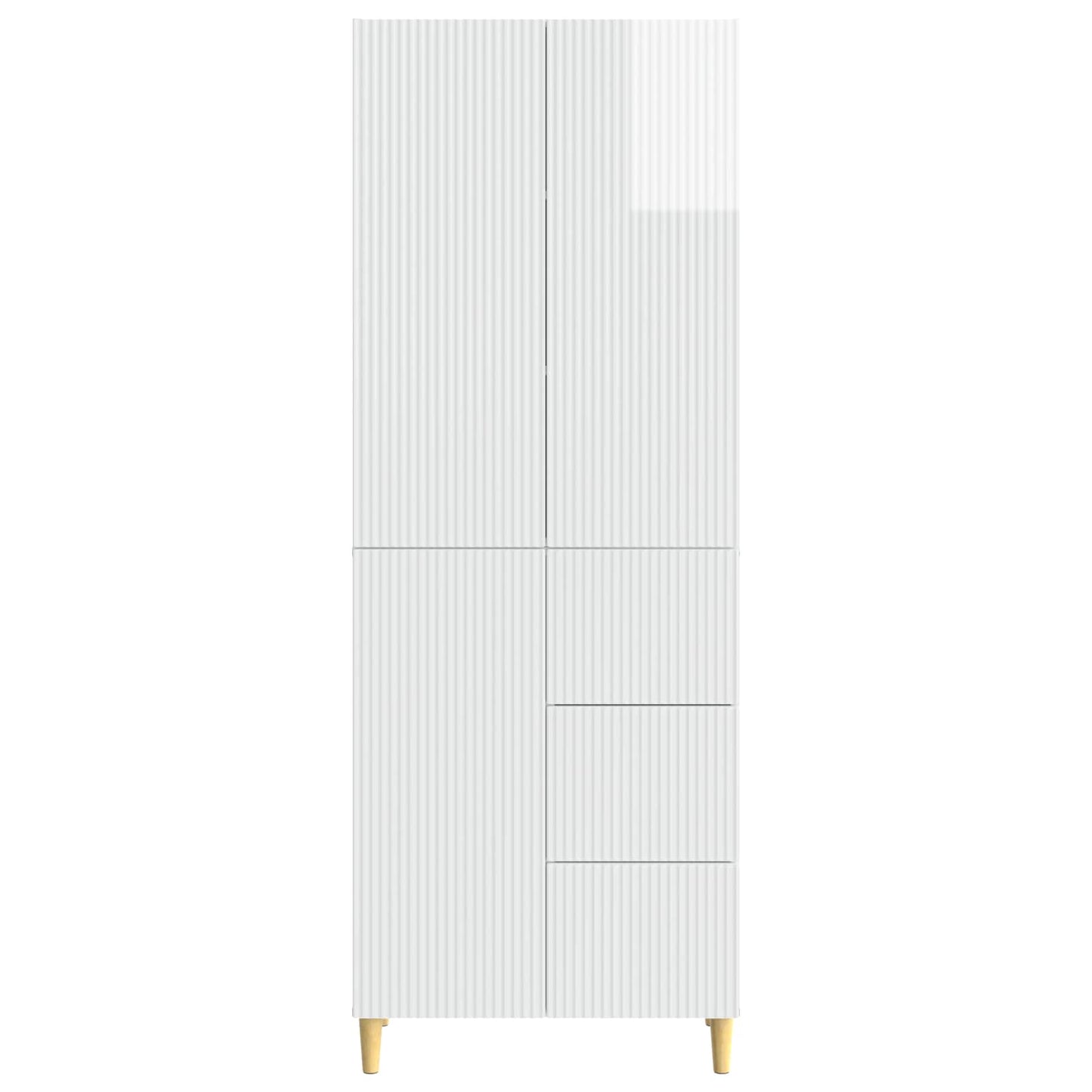 Skab Sæt 2 pcs 66 x 34,5 x 90 cm Konstrueret træ