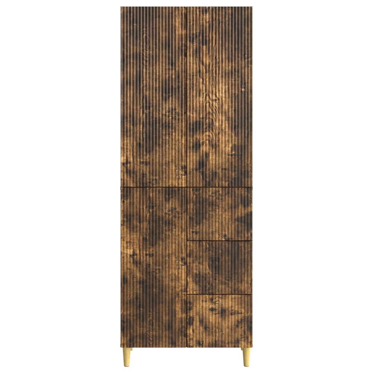 Skab Sæt 2 pcs 66 x 34,5 x 90 cm Konstrueret træ