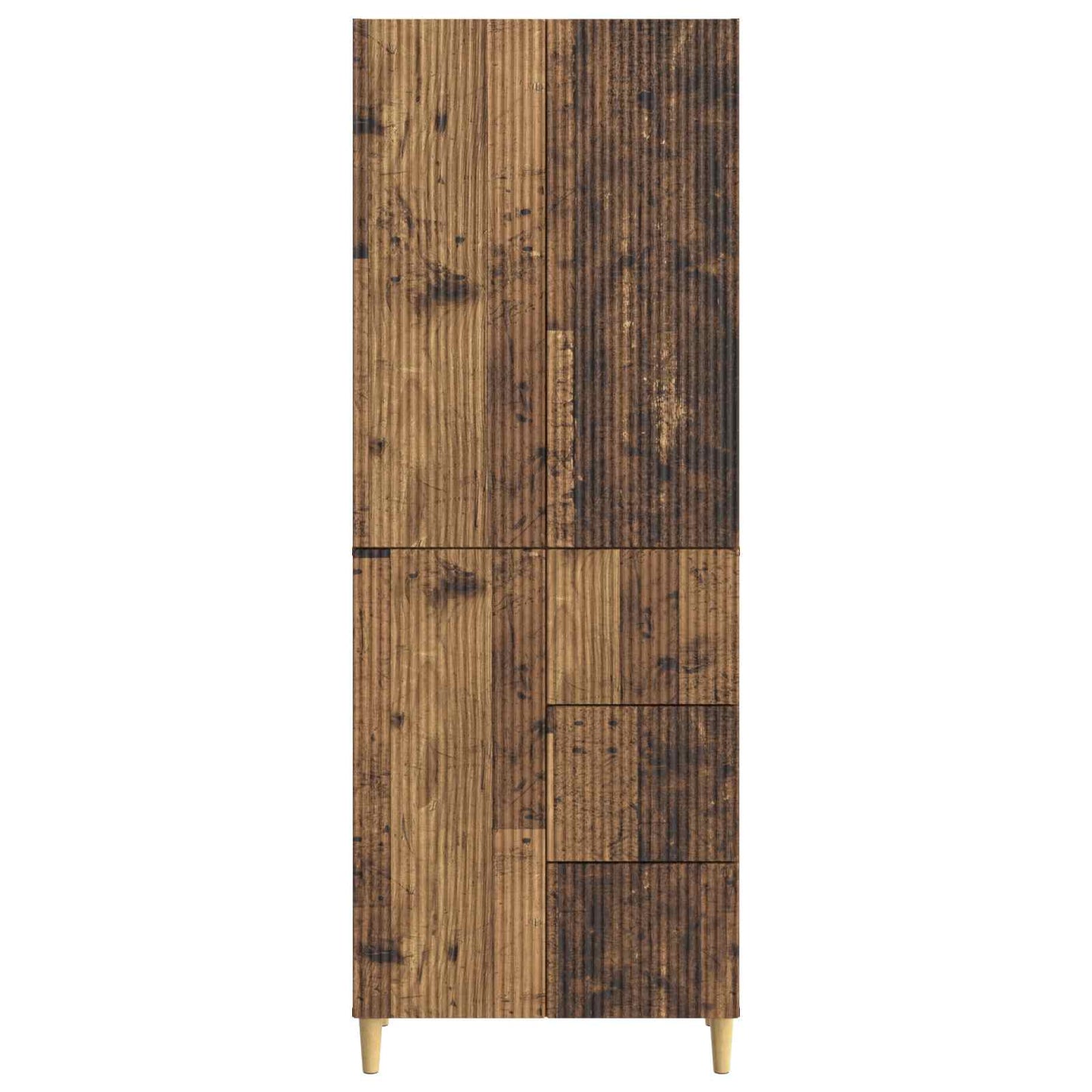 Skab Sæt 2 pcs 66 x 34,5 x 90 cm Konstrueret træ