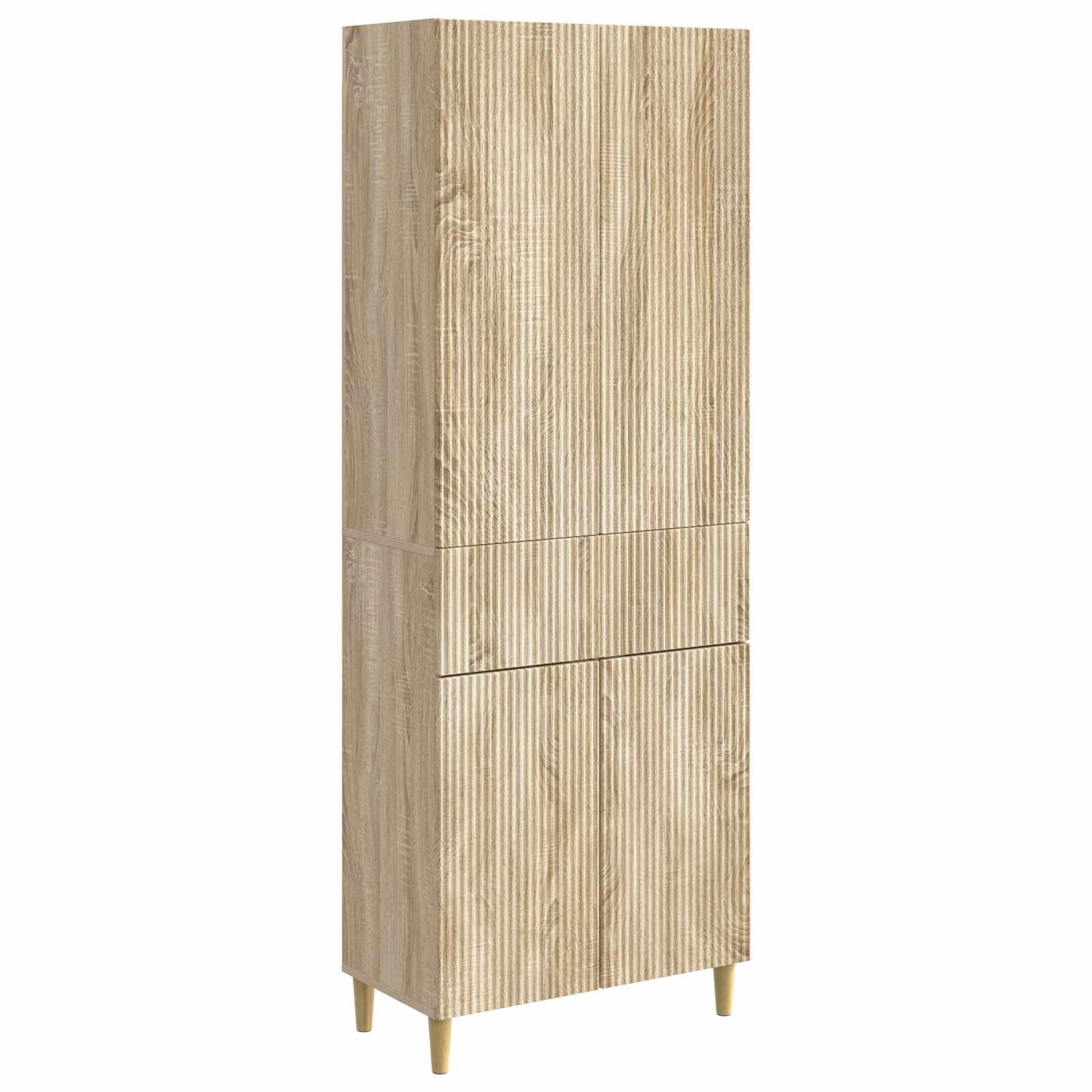 Skab Sæt 2 pcs 66 x 34,5 x 90 cm Konstrueret træ