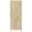 Skab Sæt 2 pcs 66 x 34,5 x 90 cm Konstrueret træ