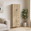 Skab Sæt 2 pcs Sonoma-eg 66 x 34,5 x 89,5 cm Konstrueret træ