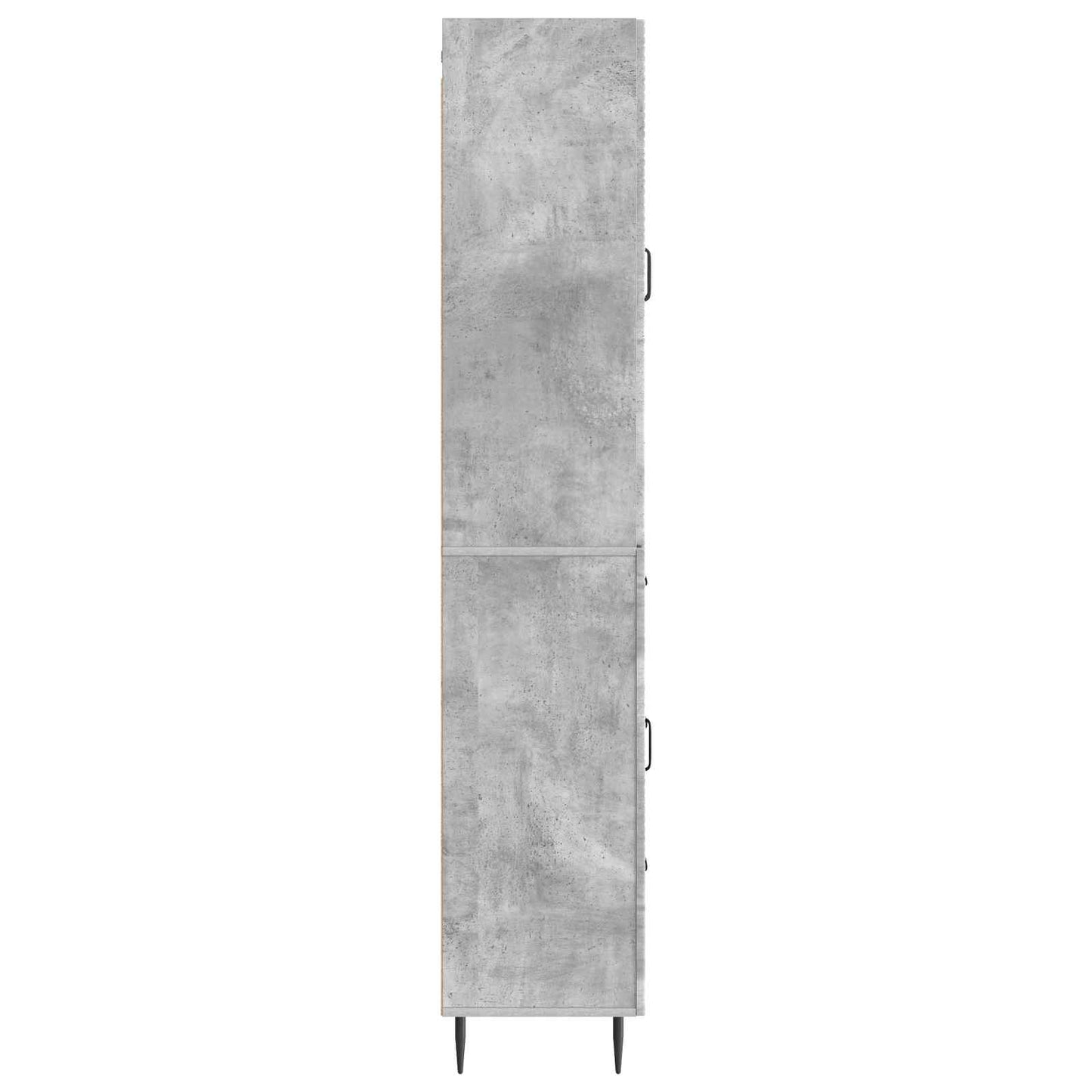Skab Sæt 2 pcs Betongrå 66 x 34,5 x 89,5 cm Konstrueret træ