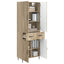 Skab Sæt 2 pcs Sonoma-eg 66 x 34,5 x 89,5 cm Konstrueret træ