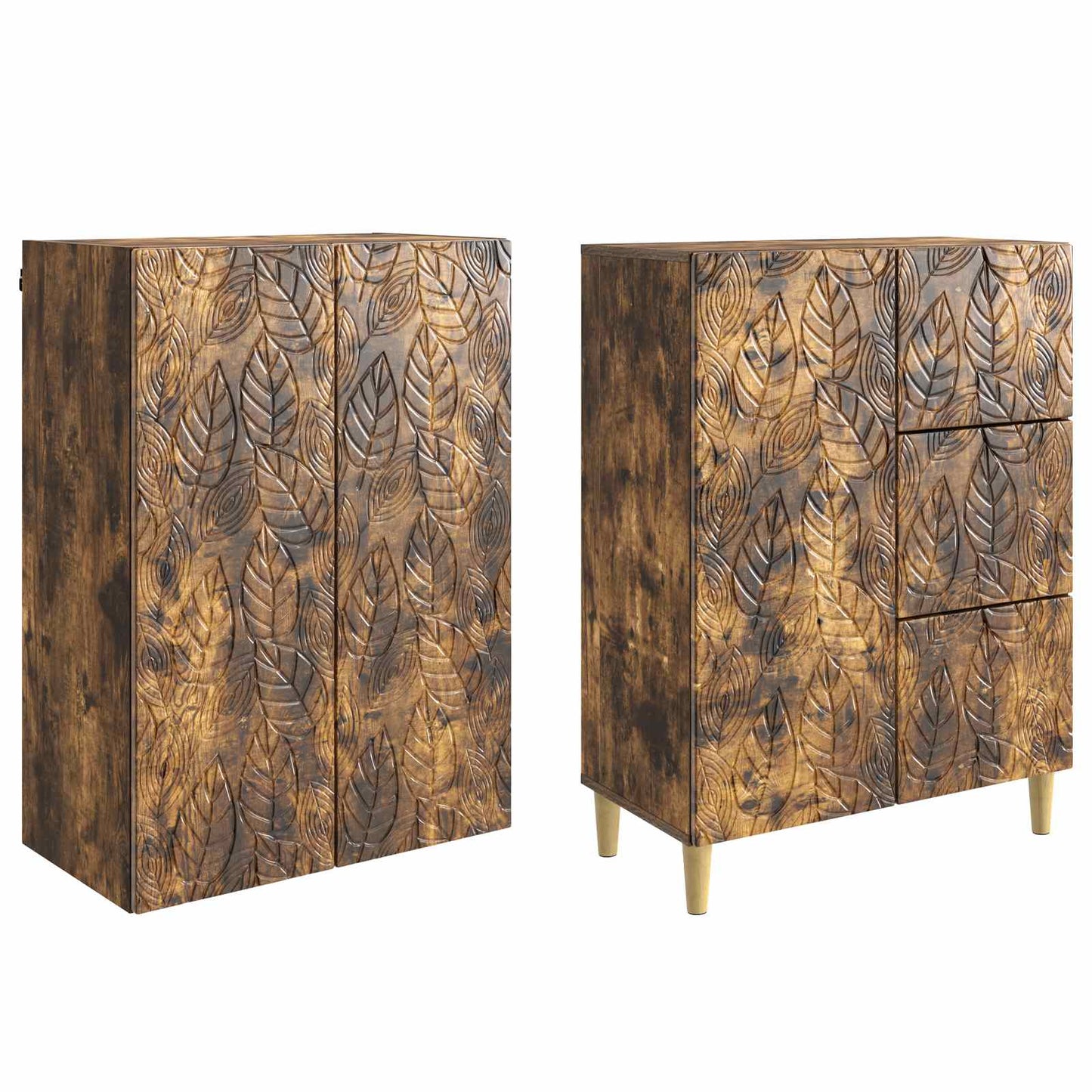 2 pcs Røget eg