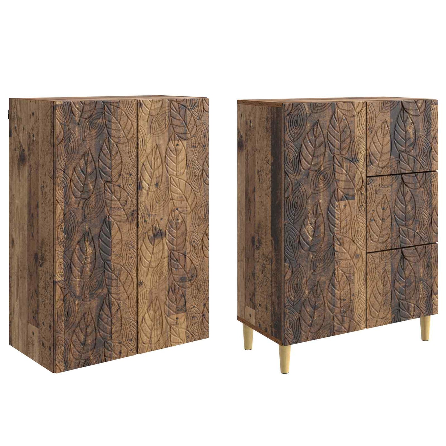 2 pcs Gammelt træ