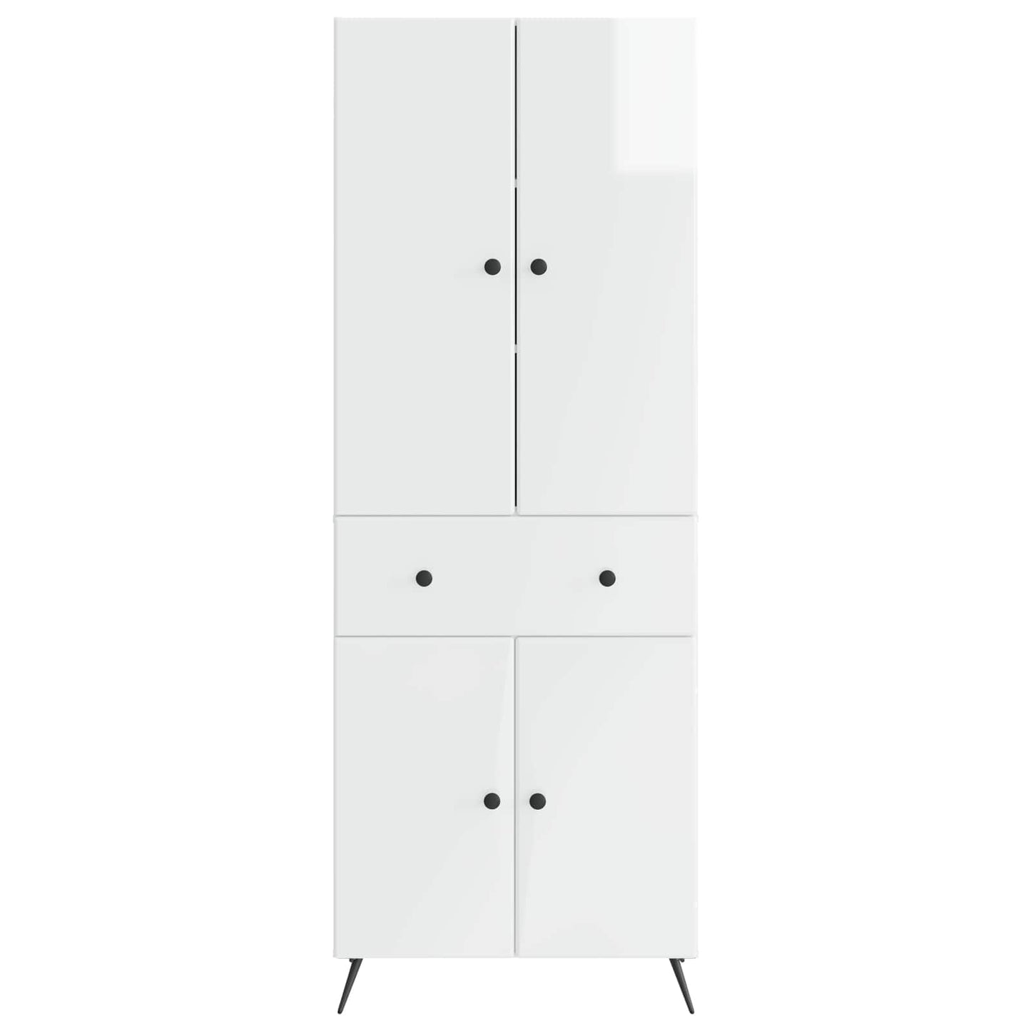 2 pcs Hvid højglans