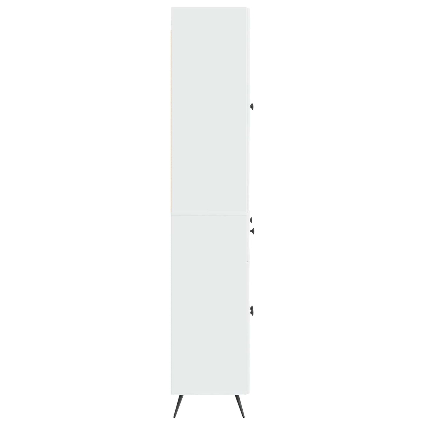 2 pcs Hvid højglans