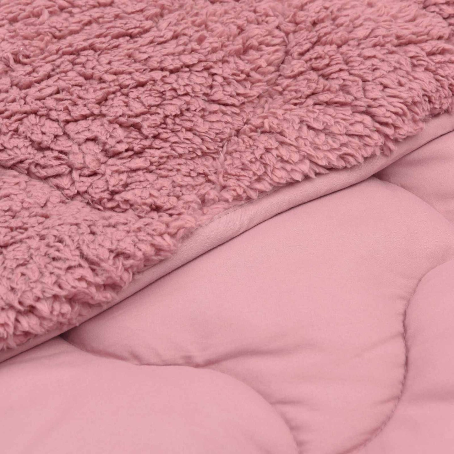 Sommer dyne Lyserød 200 x 220 cm Mikrofiber og Teddy fleece