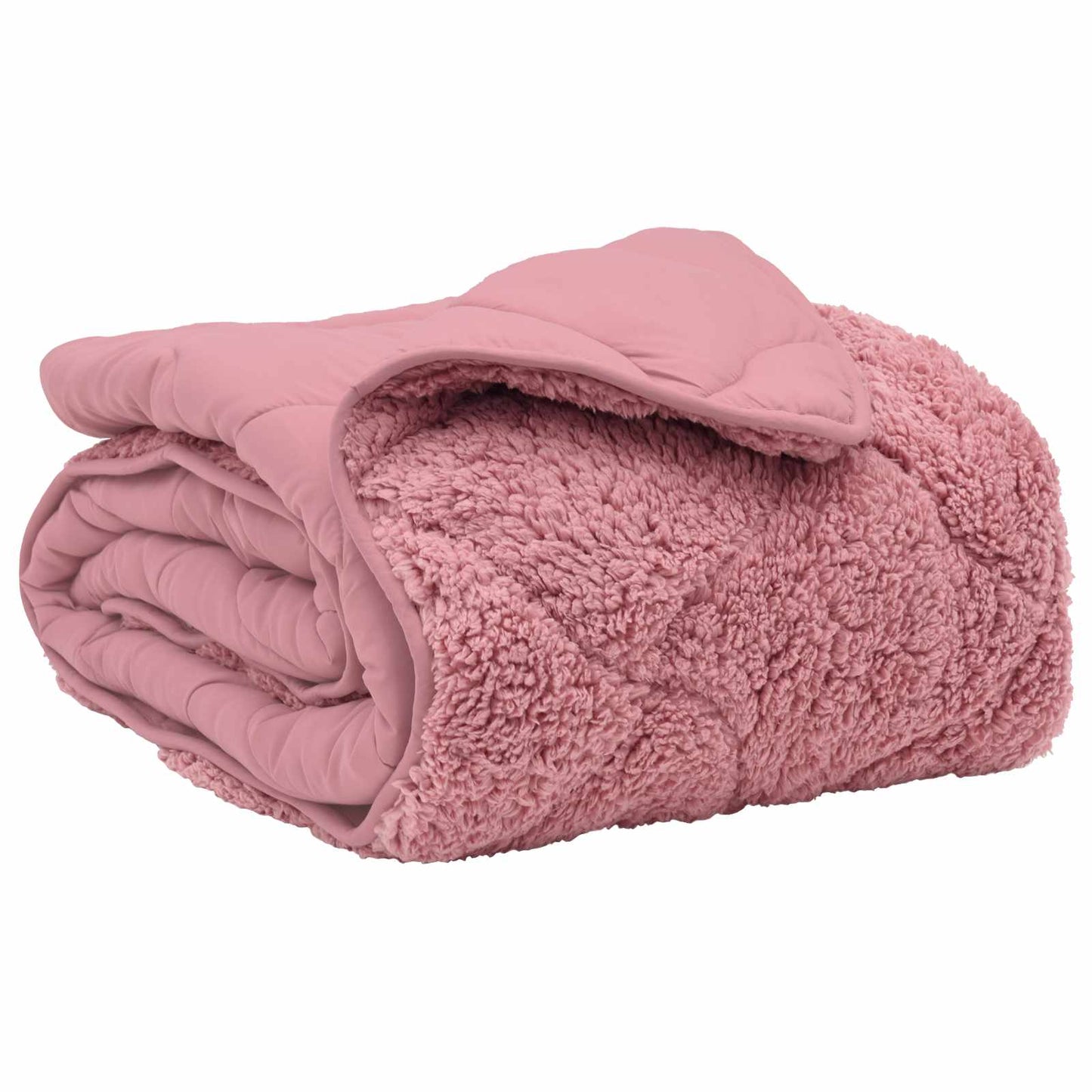 Sommer dyne Lyserød 200 x 220 cm Mikrofiber og Teddy fleece