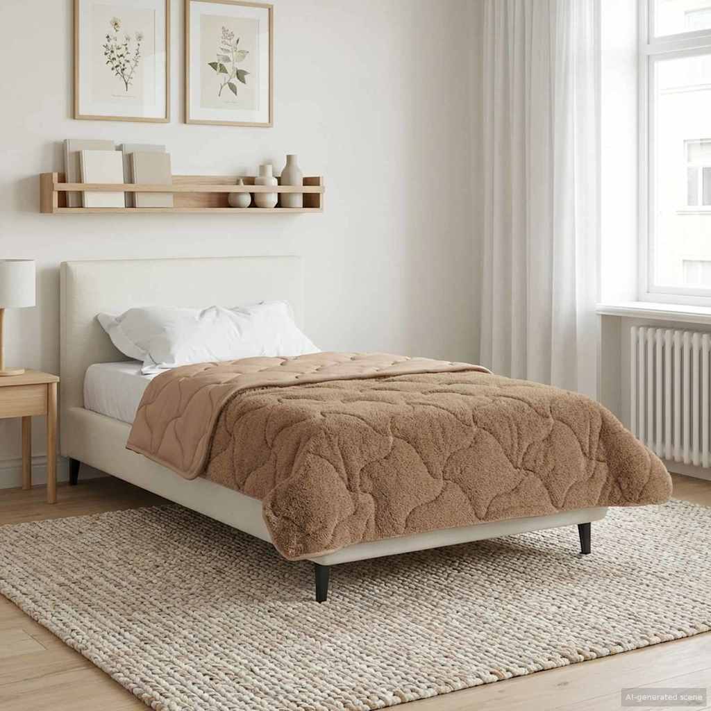 Sommer dyne 135 x 220 cm Sommer Gråbrun Åndbar