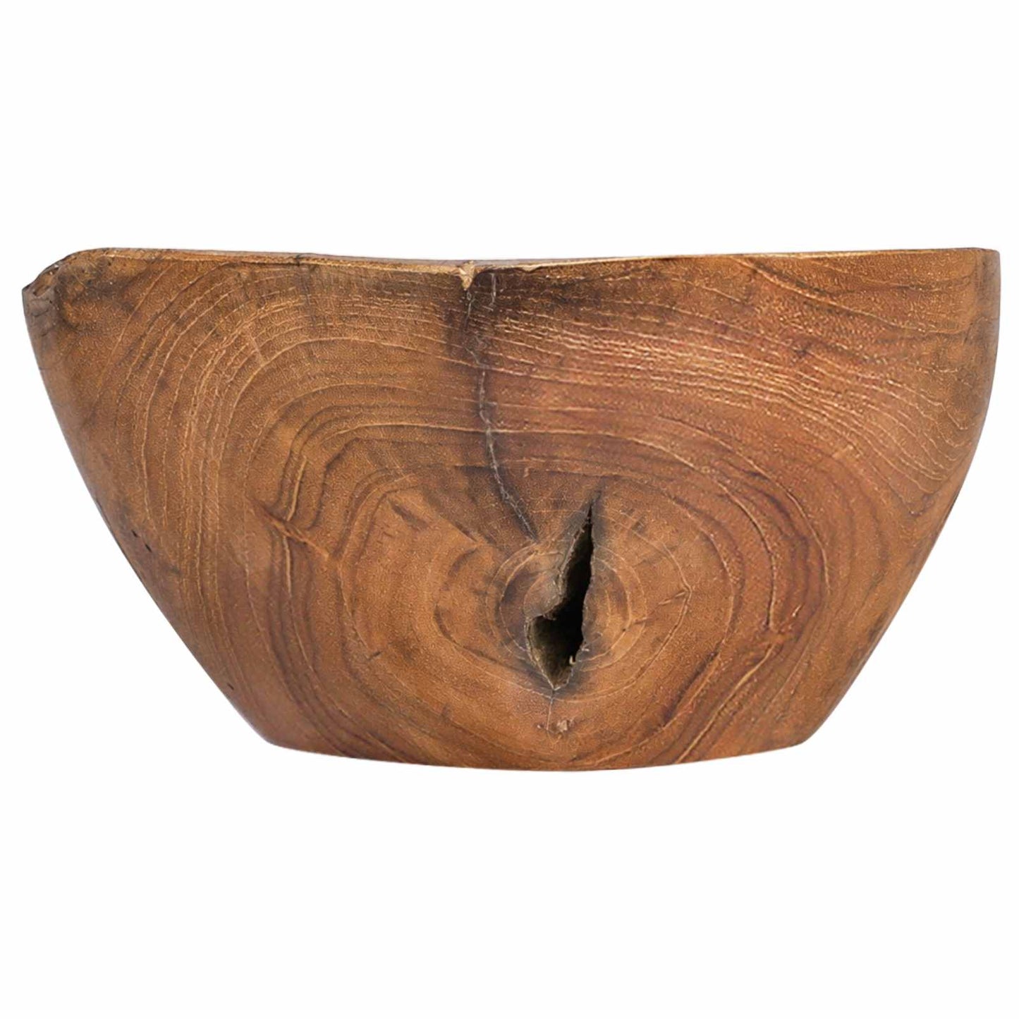 Frugtskål JEPARA Teakbrun 61 x 21 x 11 cm Massiv Teaktræ