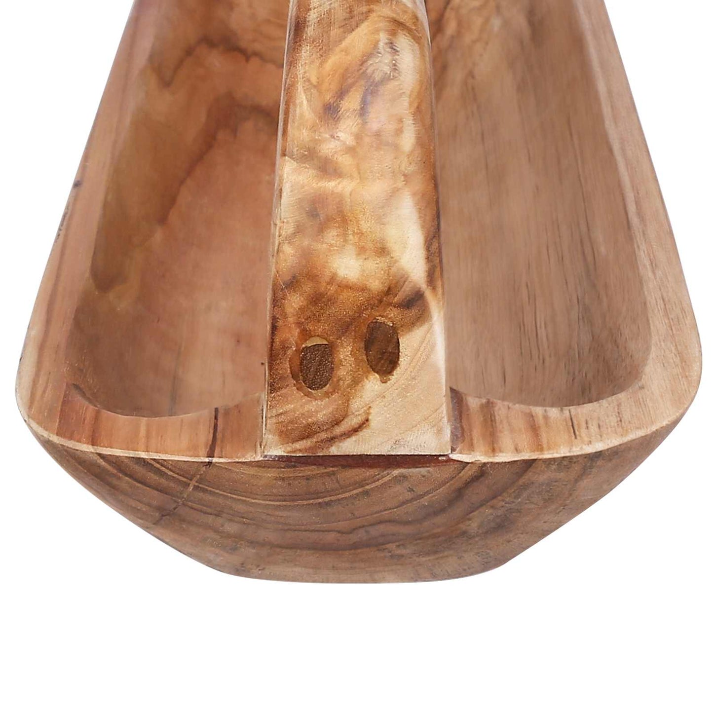 Fruit Bowl JEPARA Teak Brown 61 x 21 x 21 cm