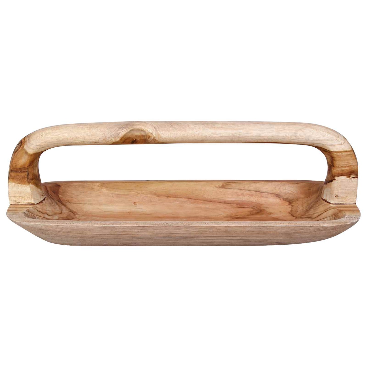 Fruit Bowl JEPARA Teak Brown 61 x 21 x 21 cm