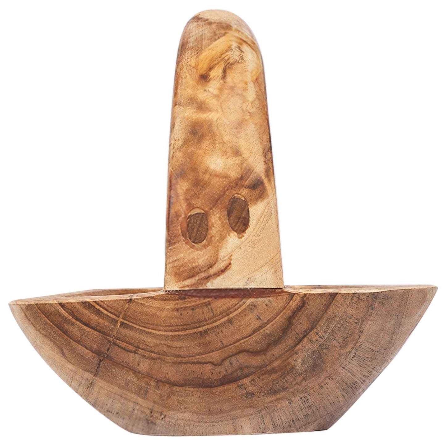 Fruit Bowl JEPARA Teak Brown 61 x 21 x 21 cm