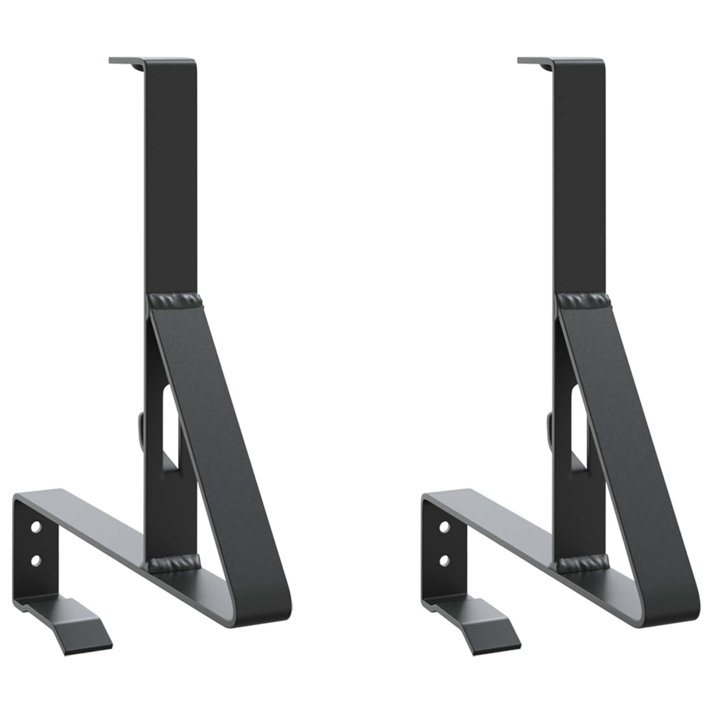 Snebeskyttelse Støtte 2 pcs Sort 29,5 x 3 x 34,5 cm Stål