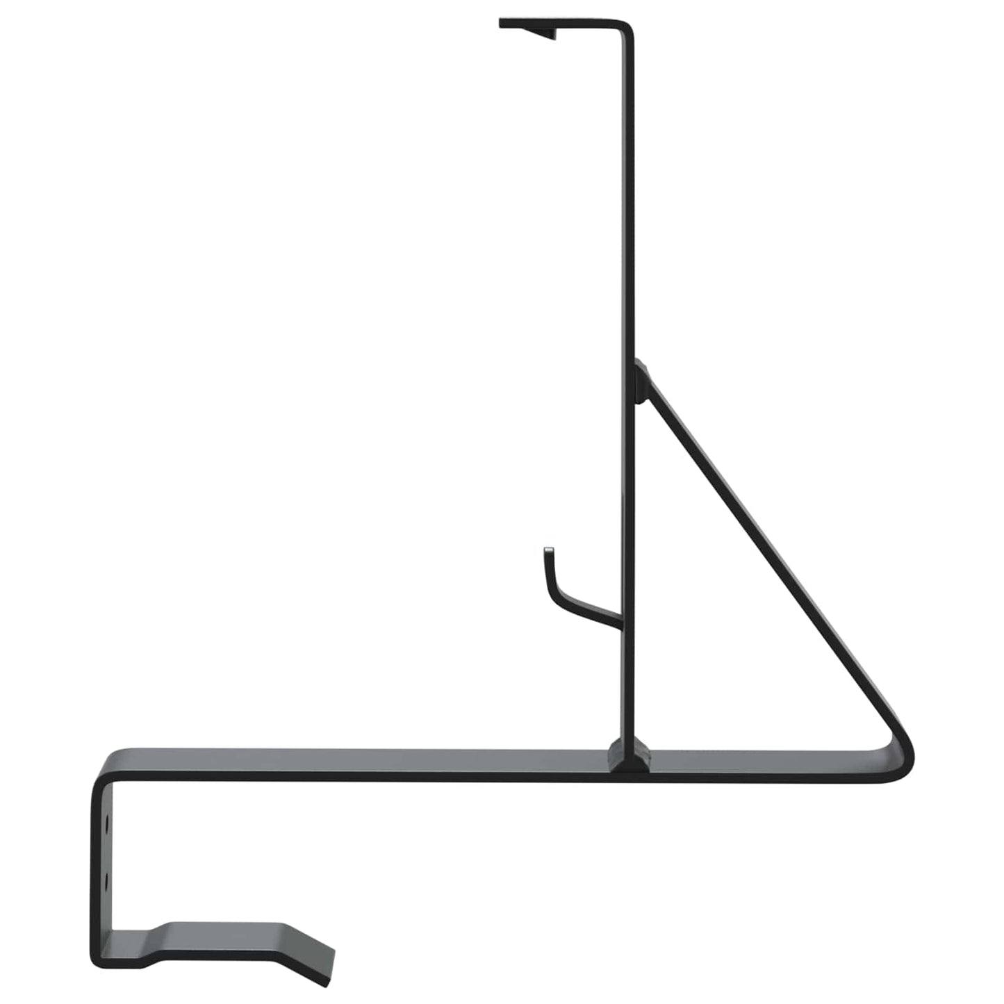 Snebeskyttelse Støtte 6 pcs Sort 29,5 x 3 x 34,5 cm Stål