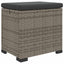 Have Fodstøtte med Pude 2 pcs Grå polyrattan