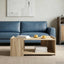Sofabord Sonoma-eg 90 x 50 x 33 cm Konstrueret træ