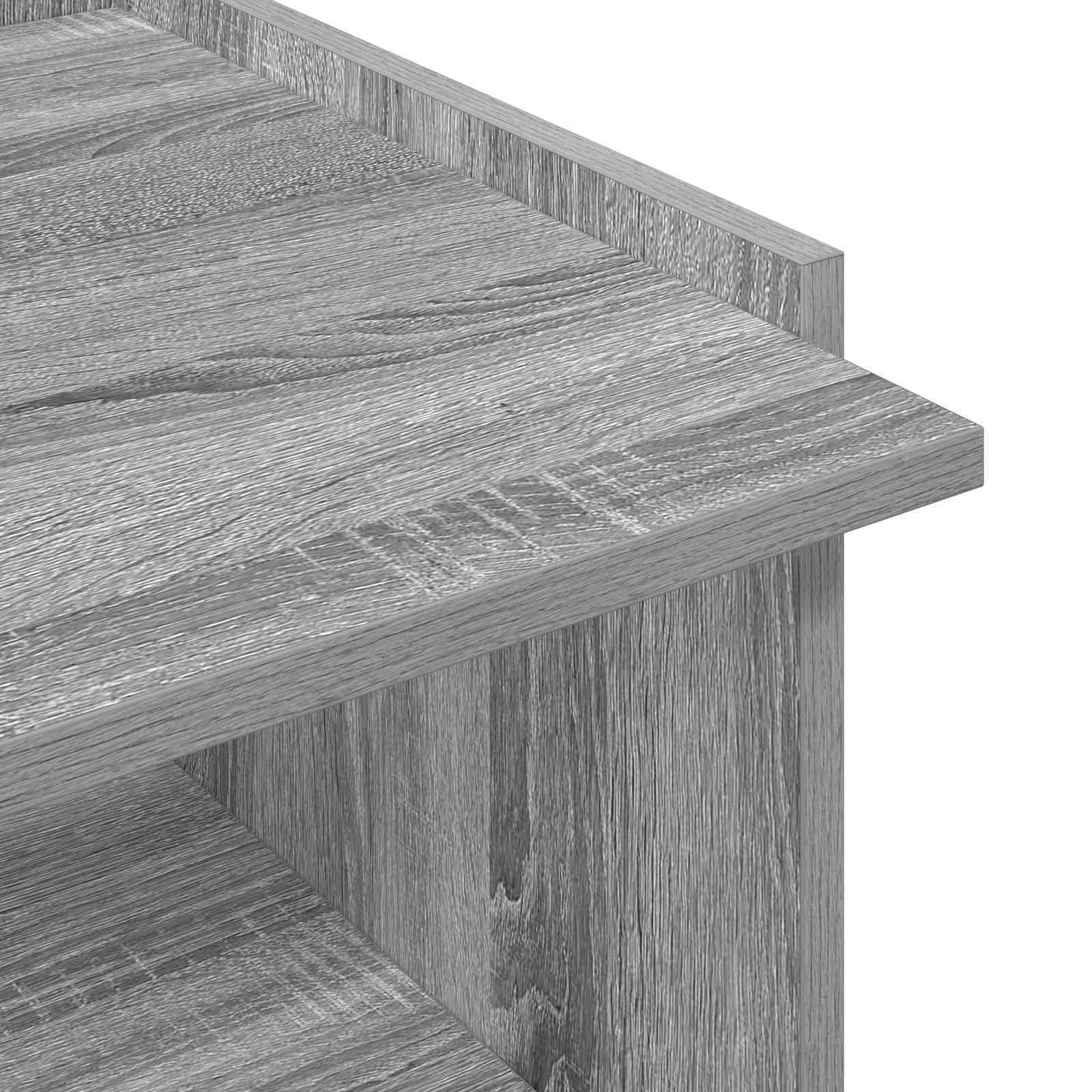 Sofabord Grå sonoma-eg 90 x 50 x 33 cm Konstrueret træ