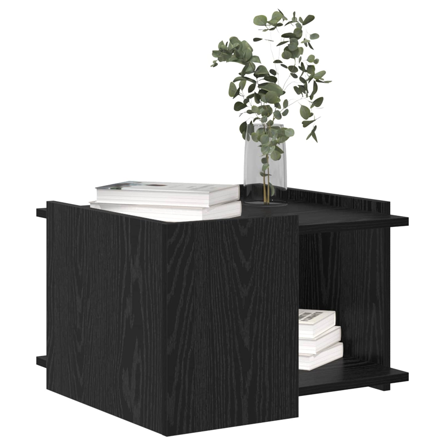 Sofabord Sort eg 50,5 x 50 x 33 cm Konstrueret træ