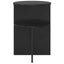 Sidebord med opbevaring Sort eg Ø 39,5 x 55 cm Konstrueret træ