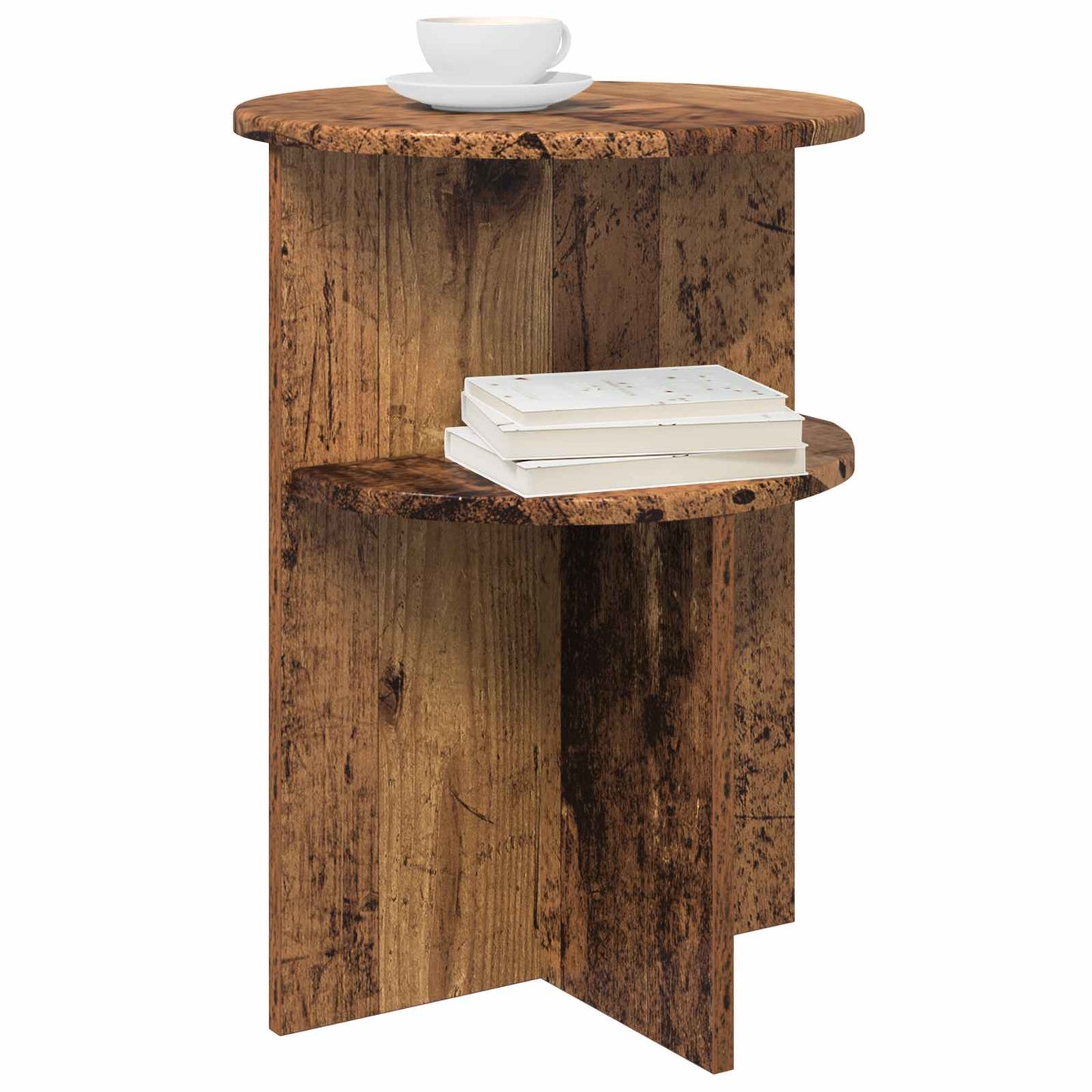 Sidebord Gammelt træ Ø 39,5 x 55 cm Konstrueret træ