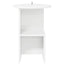 Sidebord Hvid Ø 39,5 x 55 cm Konstrueret træ