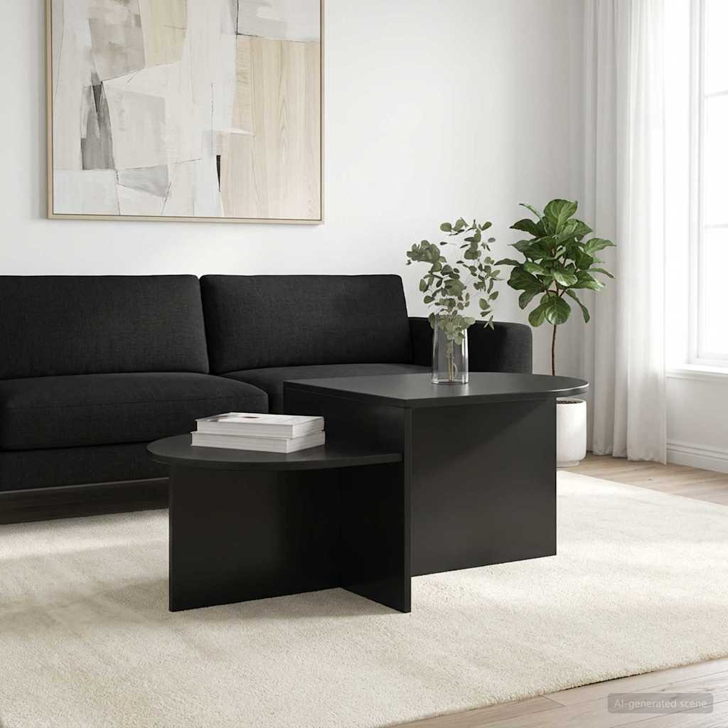 Sofabord Sort eg 100 x 50 x 40 cm Konstrueret træ