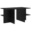 Sofabord Sort eg 87 x 50 x 45 cm Konstrueret træ