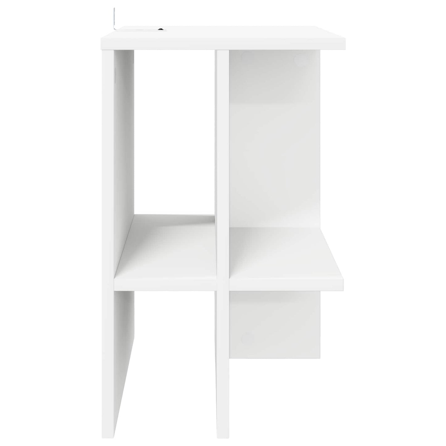 Sofabord 2 pcs Hvid 40 x 30 x 49 cm Konstrueret træ