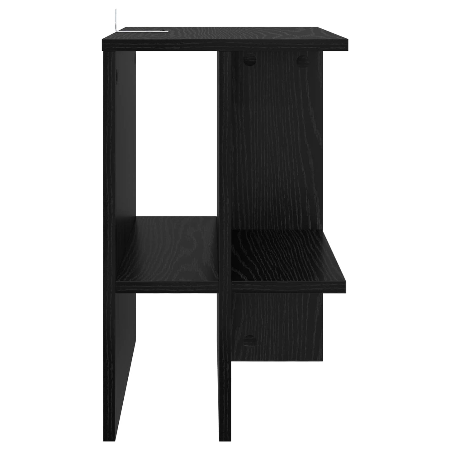 Sofabord Sort eg 40 x 30 x 49 cm Konstrueret træ
