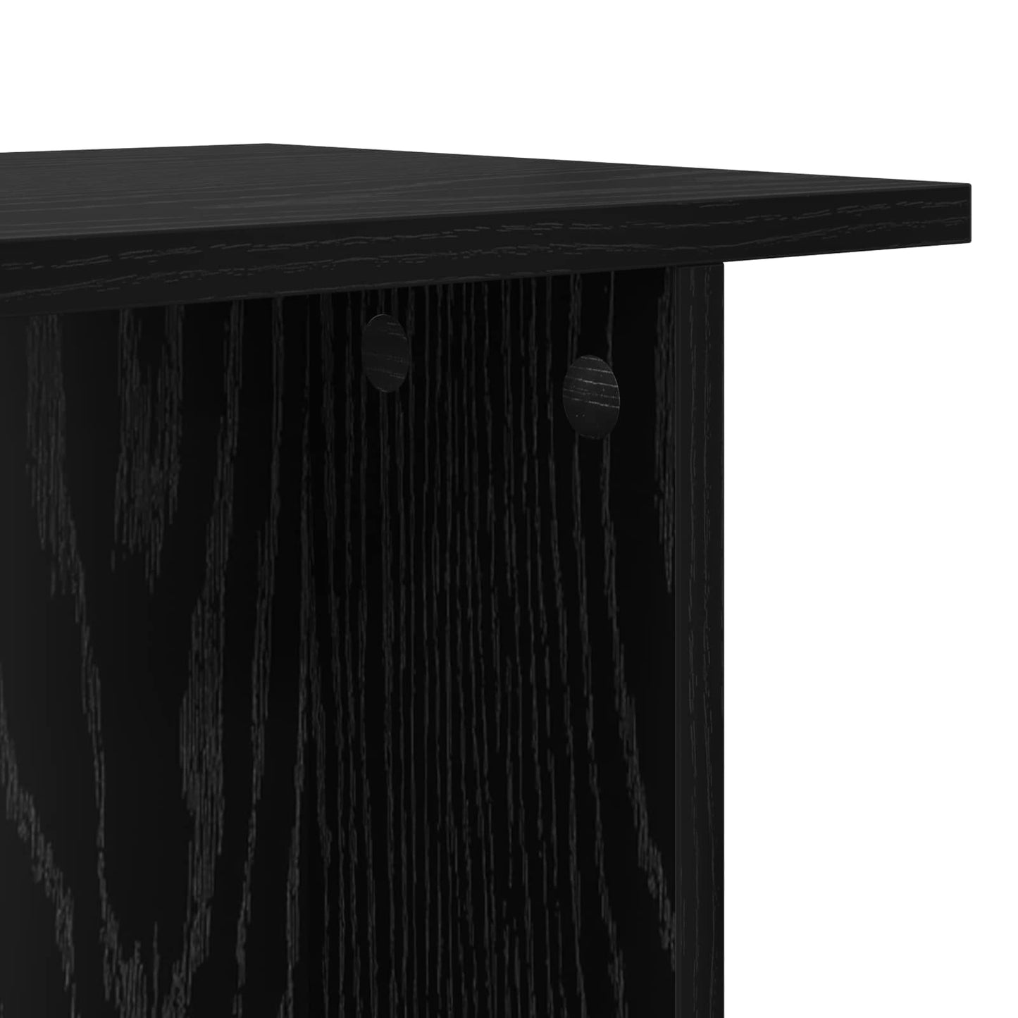 Sofabord 2 pcs Sort eg 40 x 30 x 49 cm Konstrueret træ