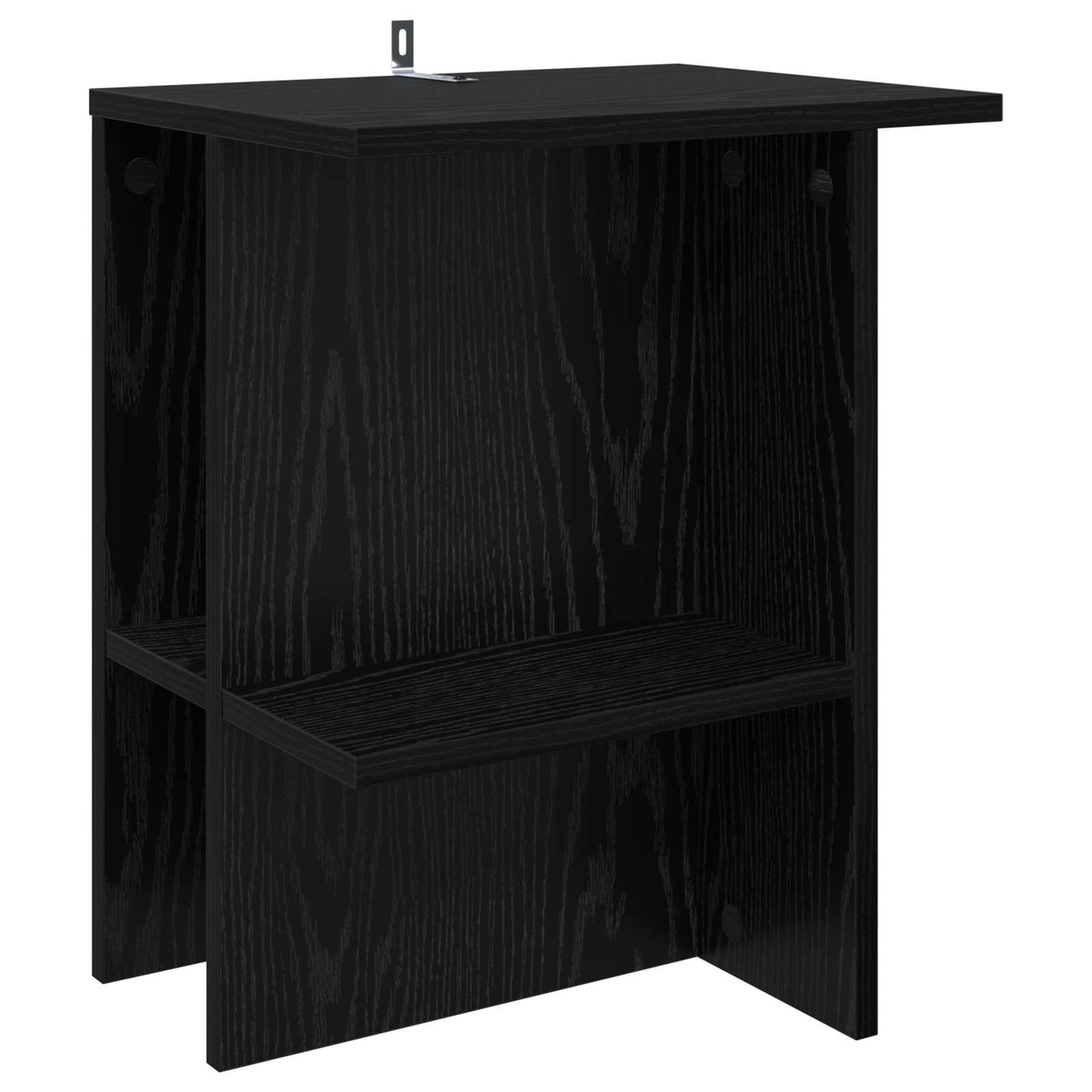 Sofabord 2 pcs Sort eg 40 x 30 x 49 cm Konstrueret træ