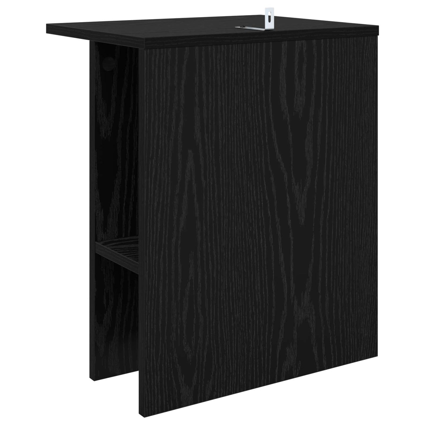 Sofabord 2 pcs Sort eg 40 x 30 x 49 cm Konstrueret træ