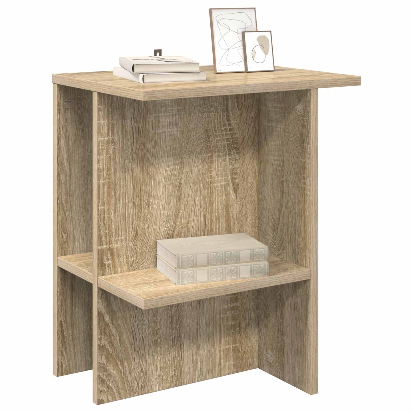 Sofabord Sonoma-eg 40 x 30 x 49 cm Konstrueret træ