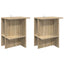 Sofabord 2 pcs Sonoma-eg 40 x 30 x 49 cm Konstrueret træ