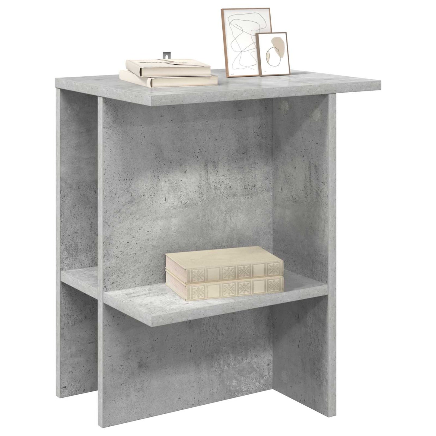 Sofabord 2 pcs Betongrå 40 x 30 x 49 cm Konstrueret træ