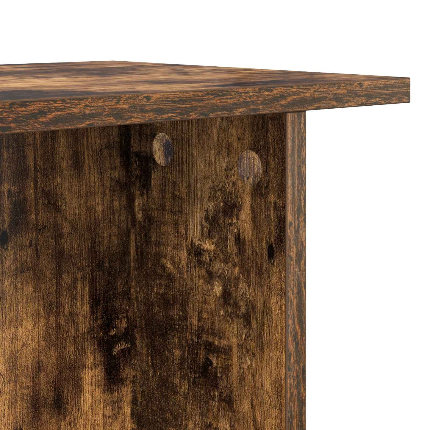Sofabord 2 pcs Røget eg 40 x 30 x 49 cm Konstrueret træ