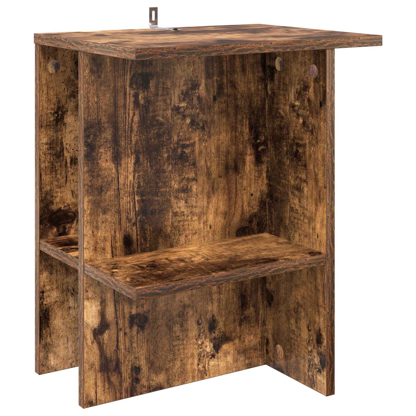 Sofabord 2 pcs Røget eg 40 x 30 x 49 cm Konstrueret træ