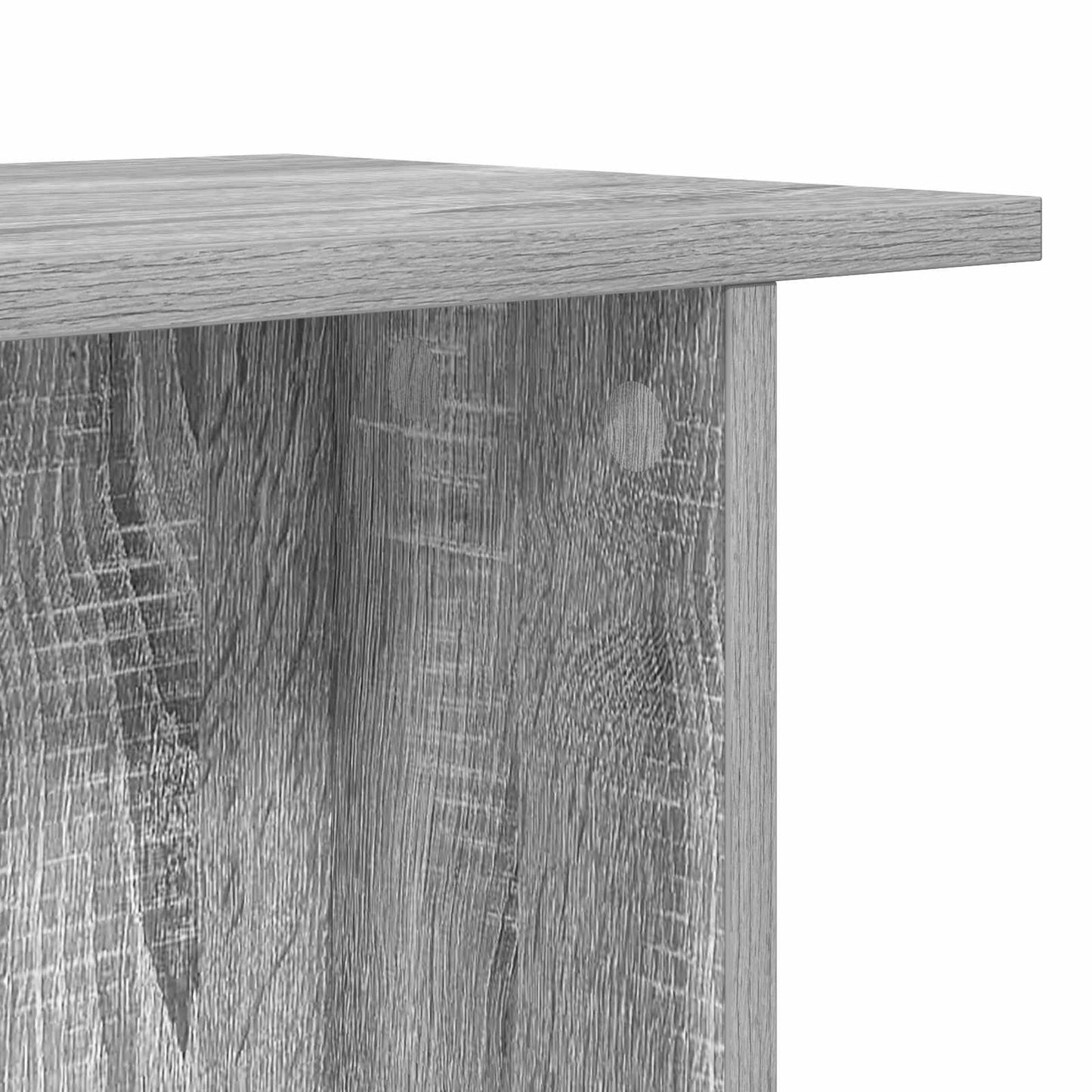 Sofabord 2 pcs Grå sonoma-eg 40 x 30 x 49 cm Konstrueret træ