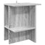 Sofabord 2 pcs Grå sonoma-eg 40 x 30 x 49 cm Konstrueret træ